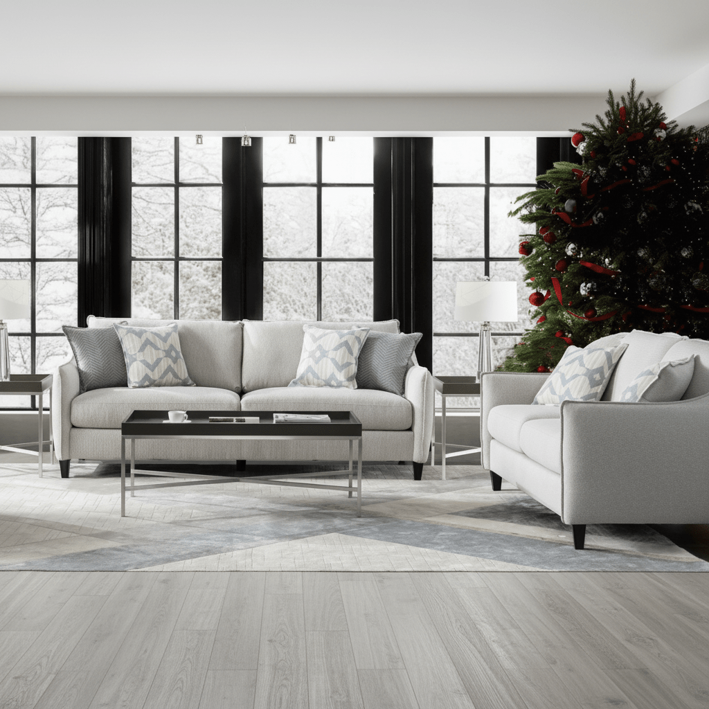 Trendy Grey Living Room Set ( Sofa+Loveseat) Living Room Sets| Roots Furniture