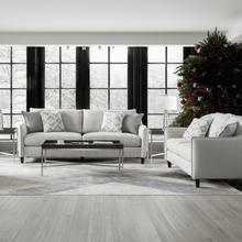 Trendy Grey Living Room Set ( Sofa+Loveseat)