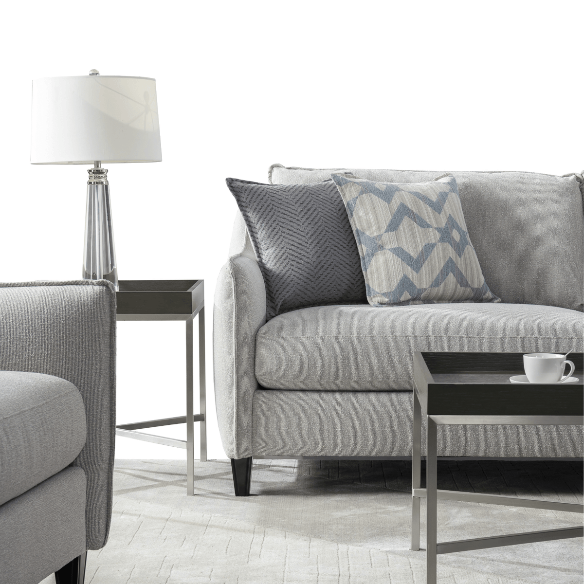 Trendy Grey Sofa (228cm) Sofas & Loveseats| Roots Furniture