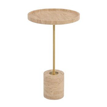 TREVERTINE AND MS GOLD EPL Accent & End Tables| Sagebrook Home