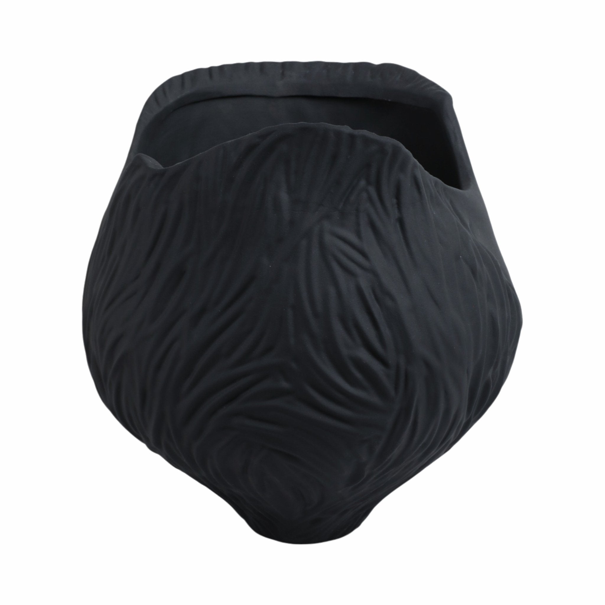 trevino 3d Printed Porcelain Vase,blk Vases and Jars| Sagebrook Home