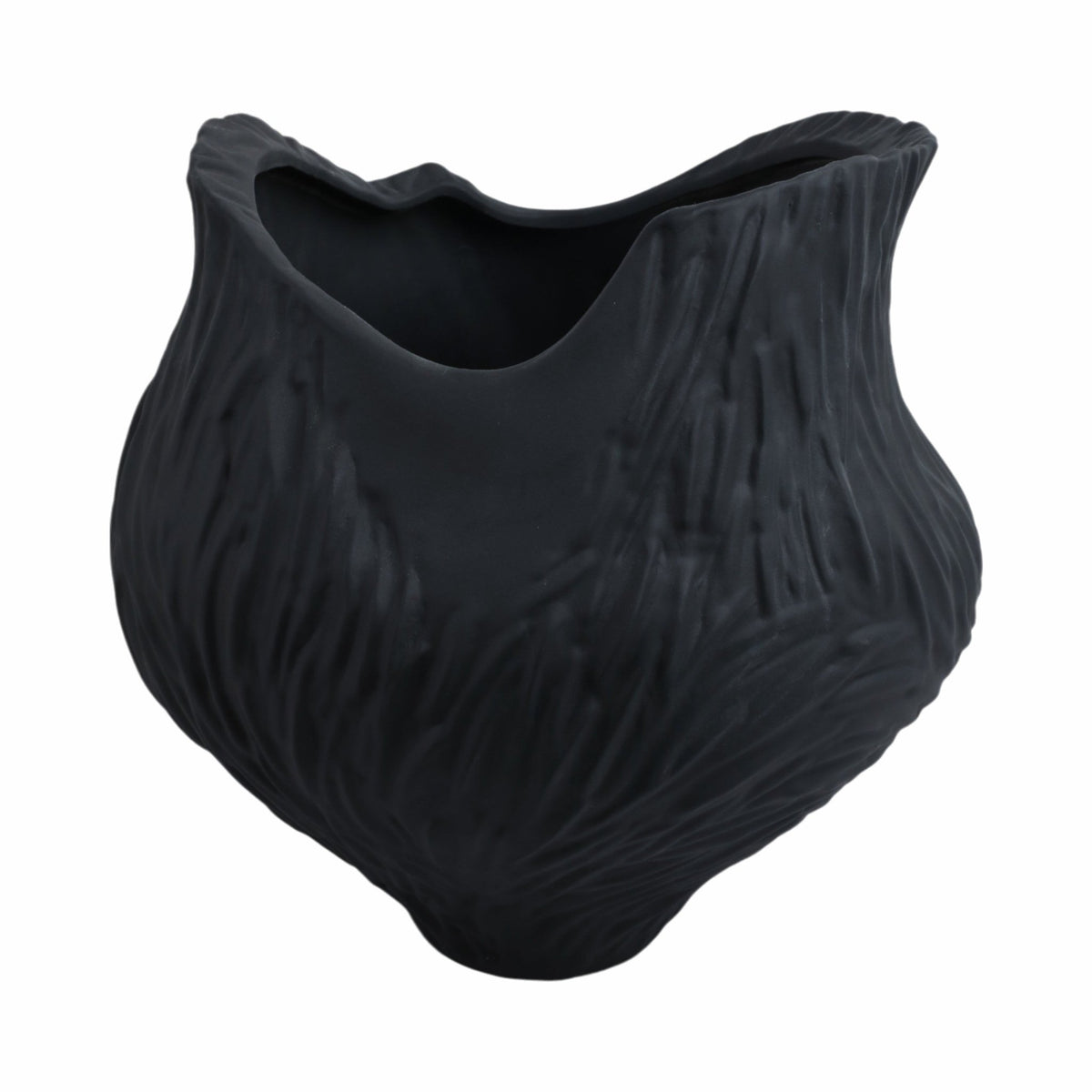 trevino 3d Printed Porcelain Vase,blk Vases and Jars| Sagebrook Home
