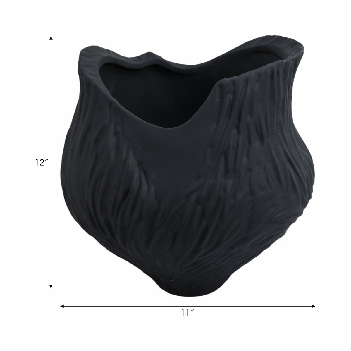 trevino 3d Printed Porcelain Vase,blk Vases and Jars| Sagebrook Home