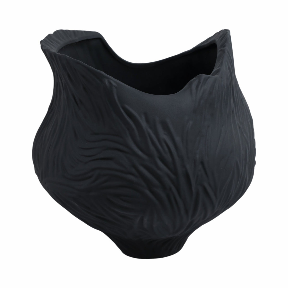 trevino 3d Printed Porcelain Vase,blk Vases and Jars| Sagebrook Home