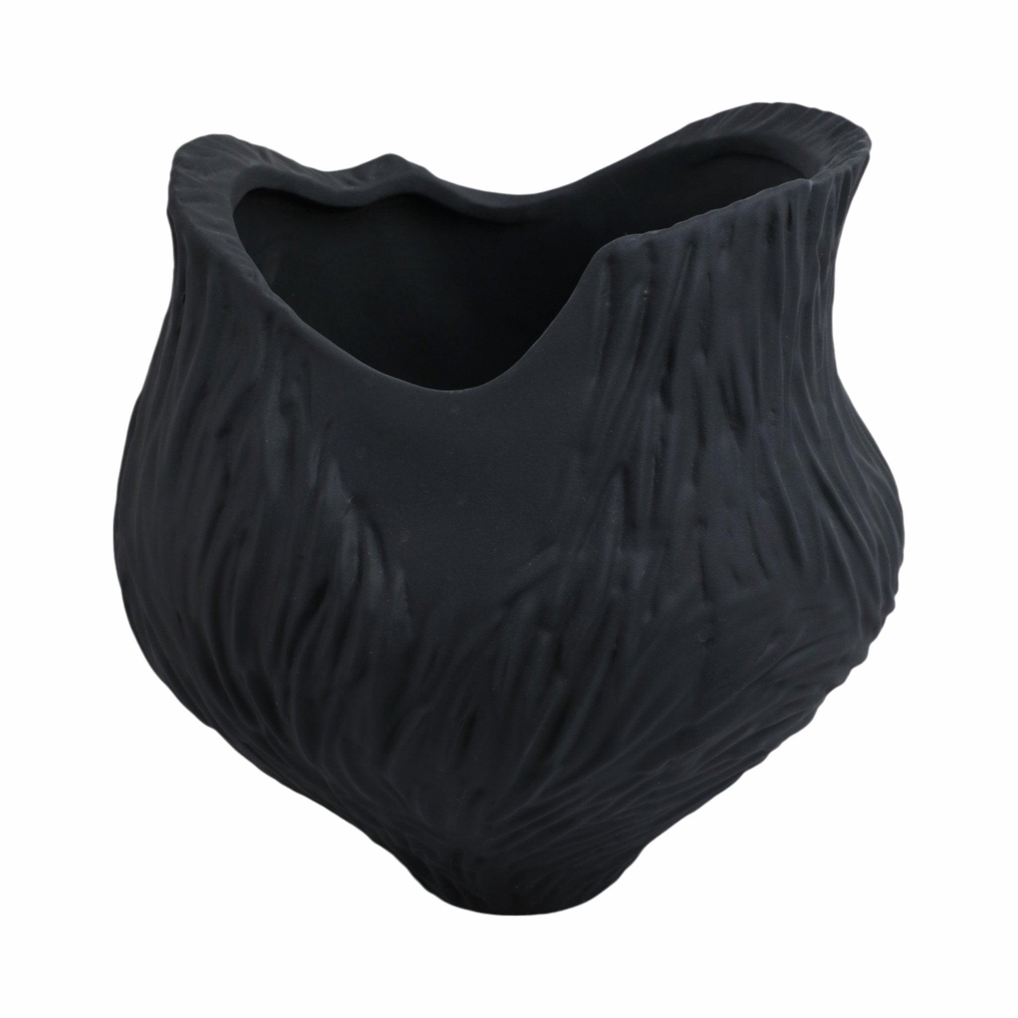 trevino 3d Printed Porcelain Vase,blk Vases and Jars| Sagebrook Home