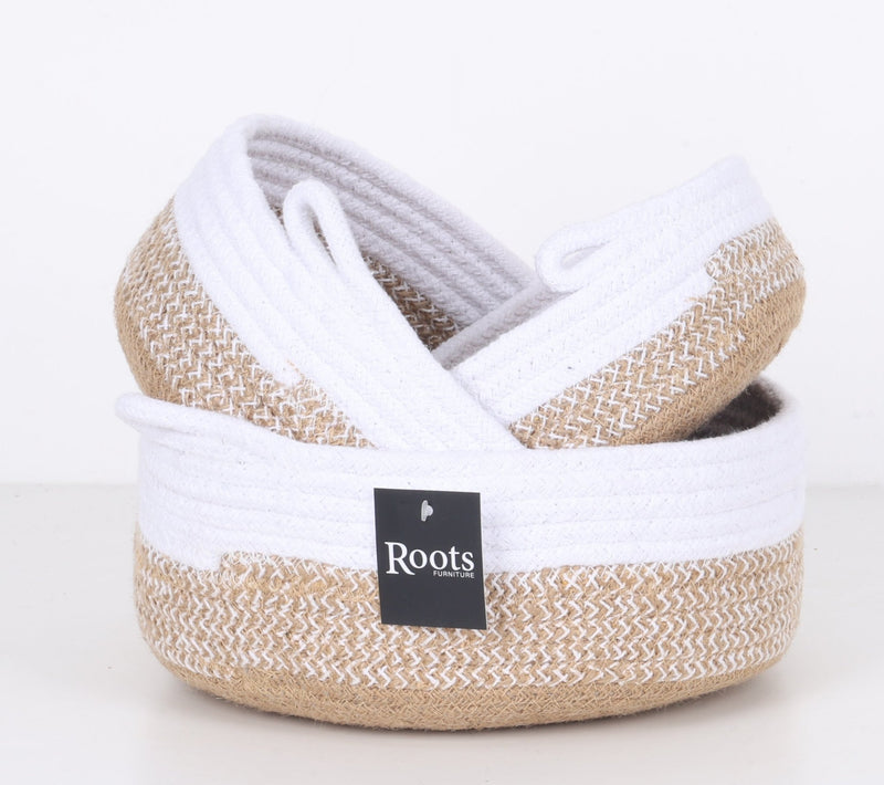 TRI COLOR ROUND FRUIT BASKET - S/3 - Al Rugaib Furniture