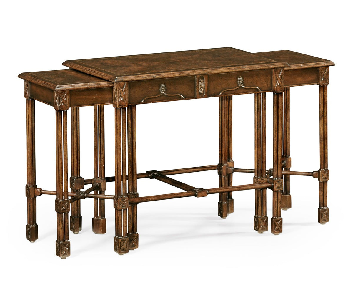 Tribeca Collection - Chippendale Gothic Nest of Tables Accent & End Tables| Jonathan Charles