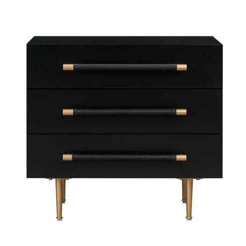 Trident Black Nightstand Nightstands| TOV