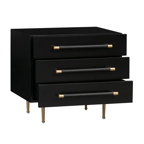 Trident Black Nightstand Nightstands| TOV