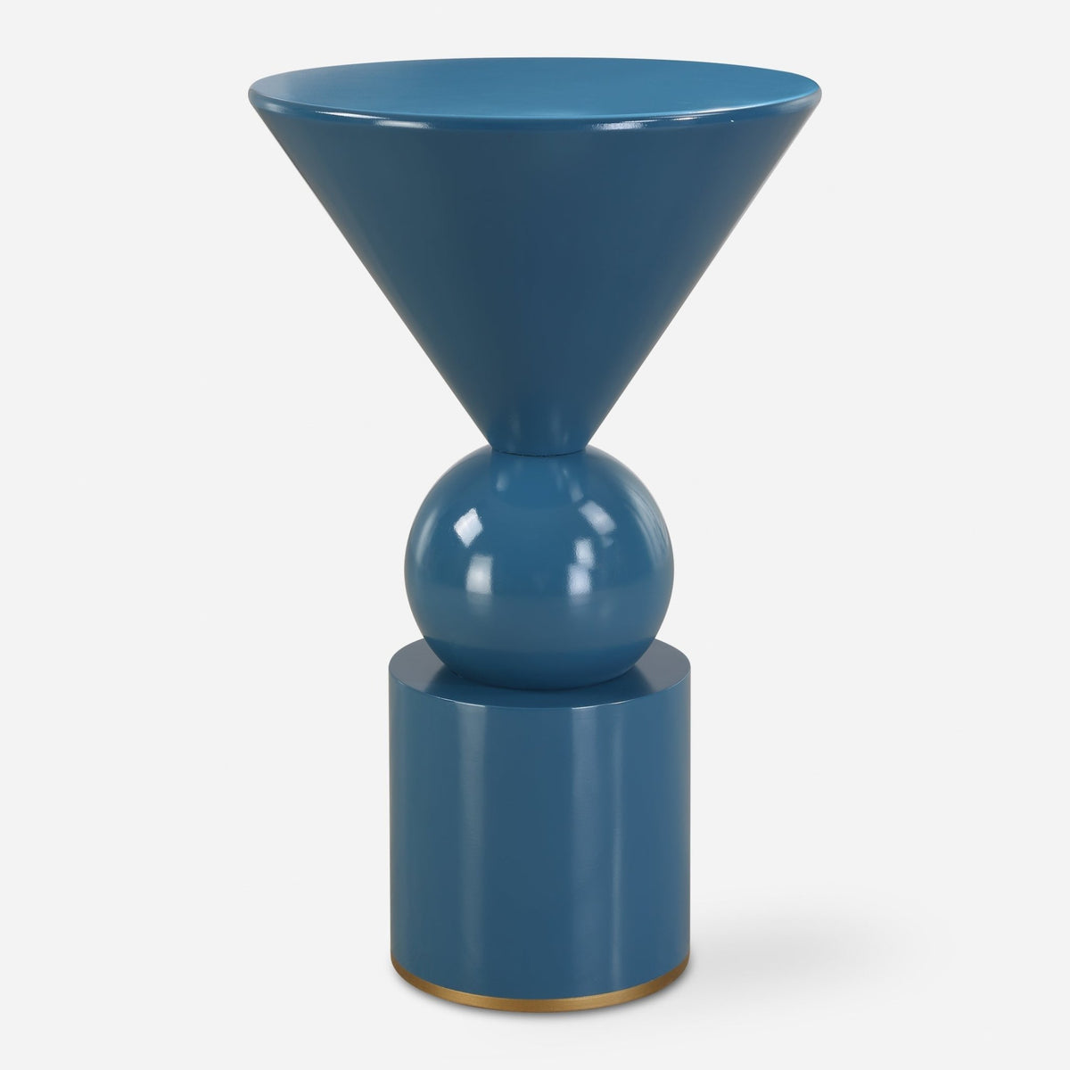 Trig Blue Accent Table Accent & End Tables| Uttermost