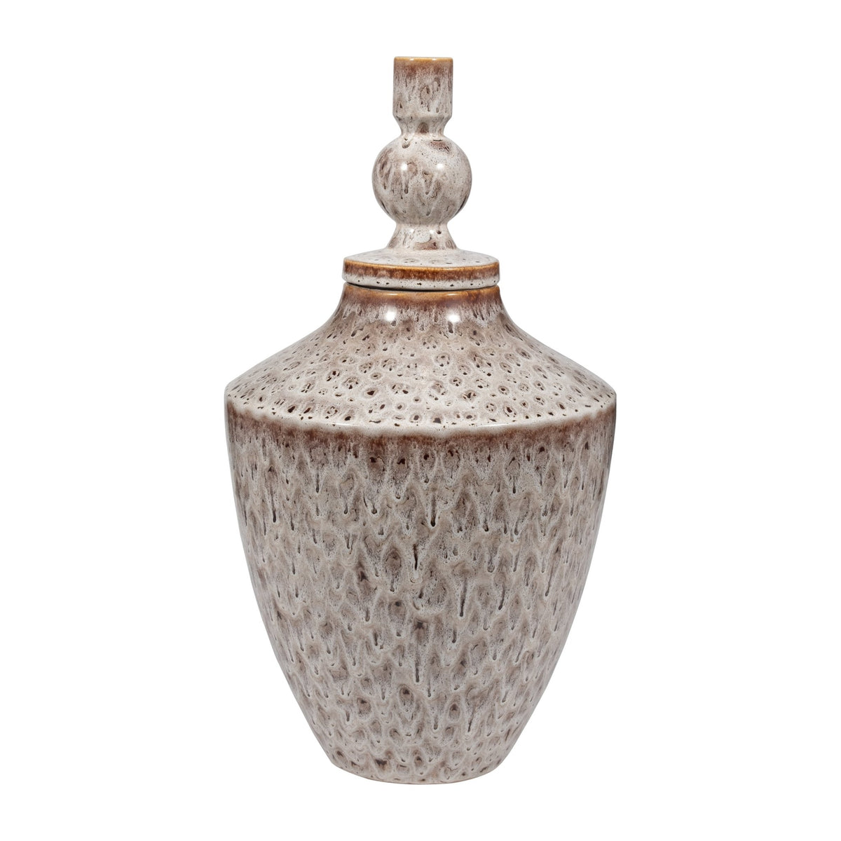 TRUMAN LARGE CERAMIC LIDDED JAR Vases and Jars| Sagebrook Home