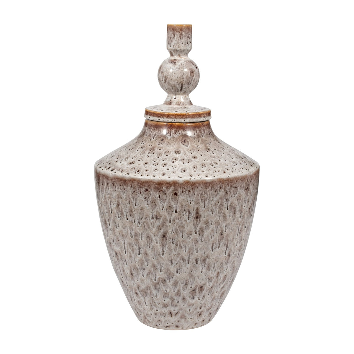 TRUMAN LARGE CERAMIC LIDDED JAR Vases and Jars| Sagebrook Home