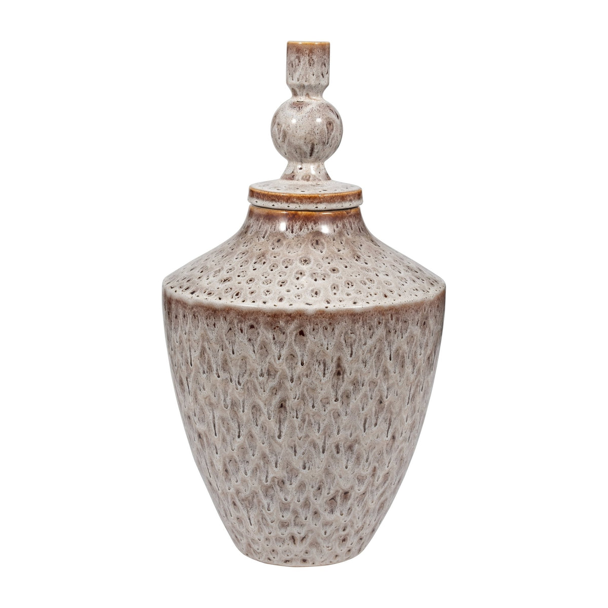 TRUMAN LARGE CERAMIC LIDDED JAR Vases and Jars| Sagebrook Home