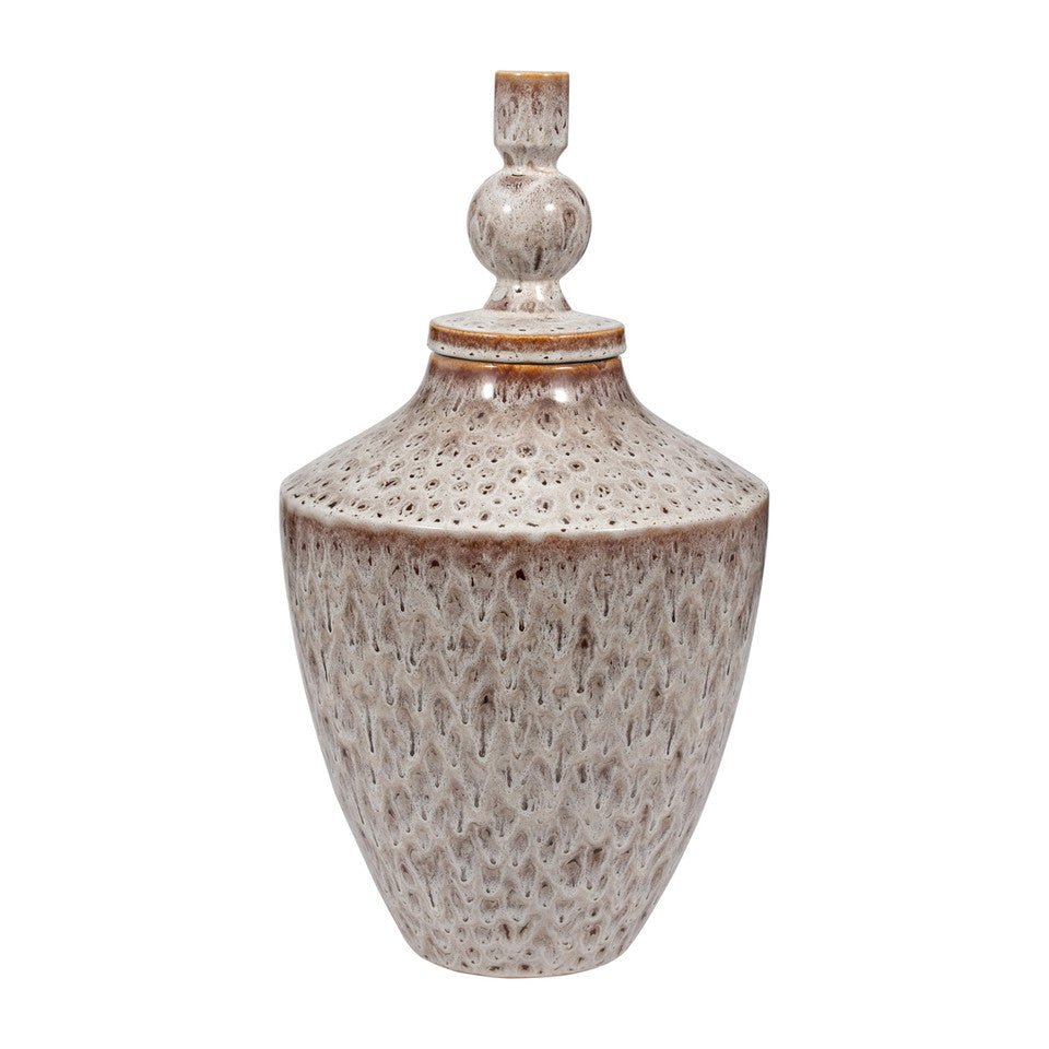 TRUMAN LARGE CERAMIC LIDDED JAR Vases and Jars| Sagebrook Home