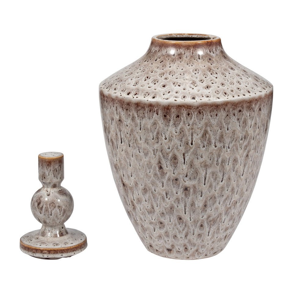 TRUMAN LARGE CERAMIC LIDDED JAR Vases and Jars| Sagebrook Home