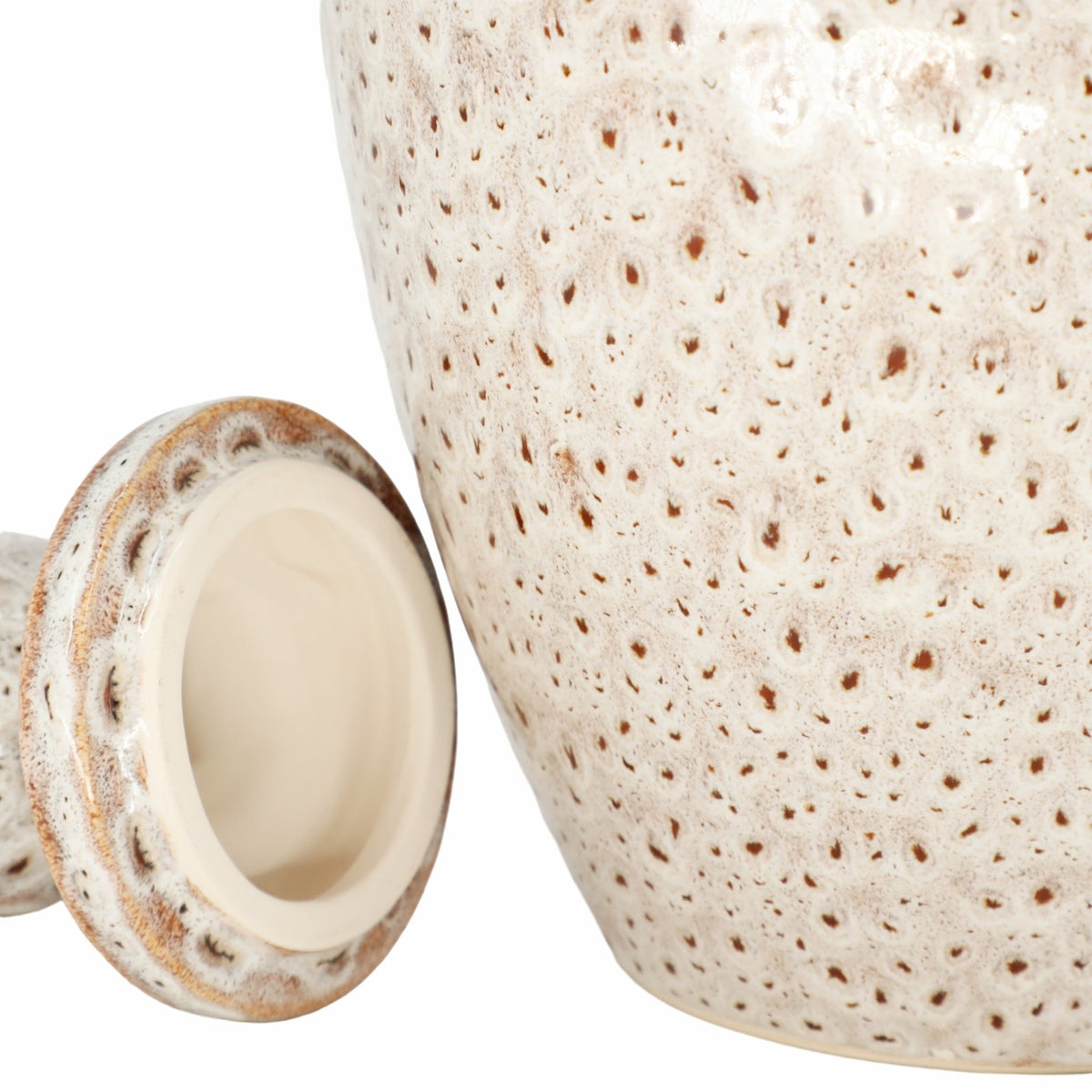 TRUMAN SMALL CERAMIC LIDDED JAR Vases and Jars| Sagebrook Home