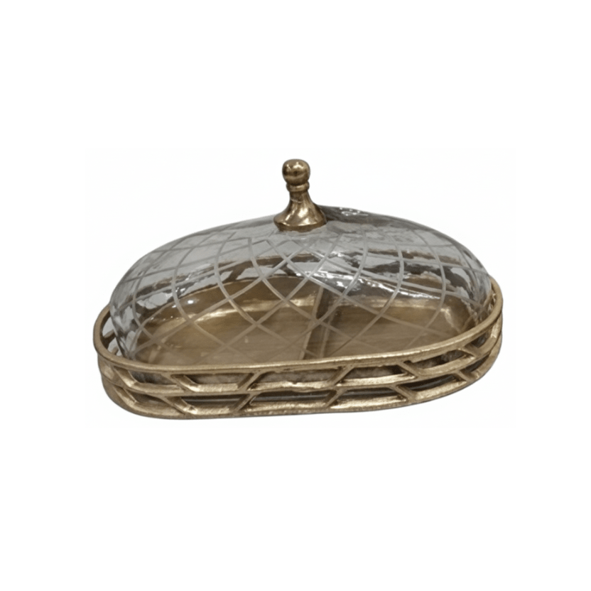 Ttray with glass dome Tray| Roots Furniture