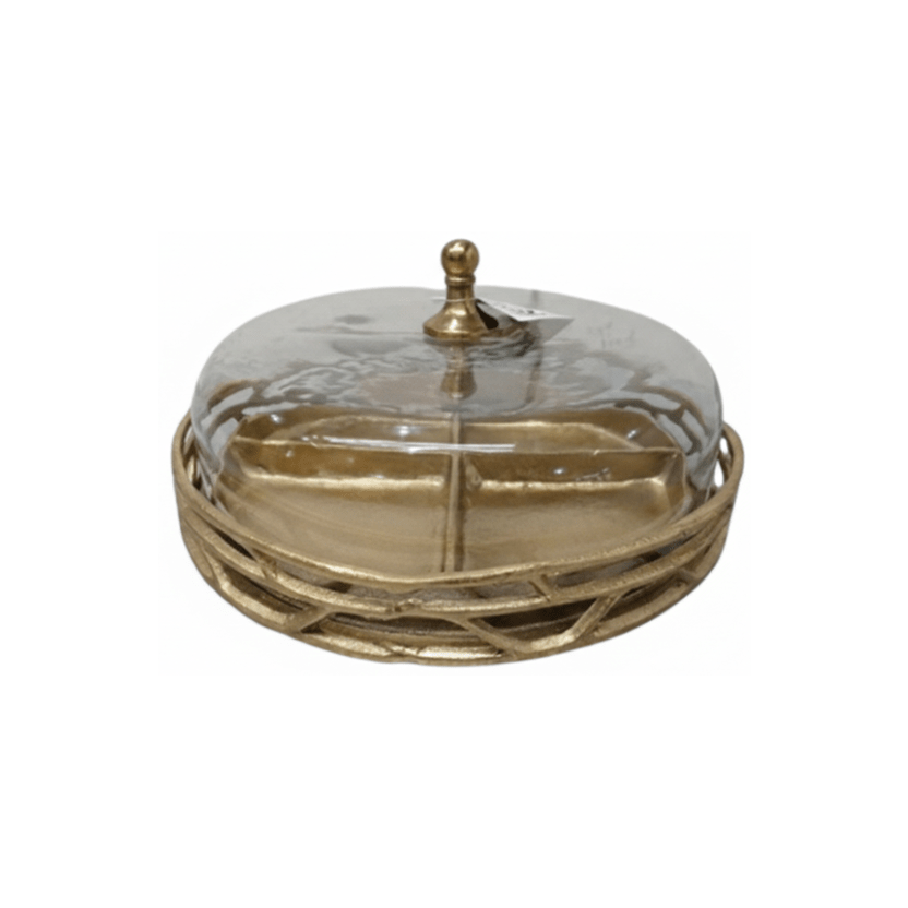 Ttray with glass dome Tray| Roots Furniture
