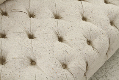 Tufting Beige 2 Seater Loveseat - Al Rugaib Furniture