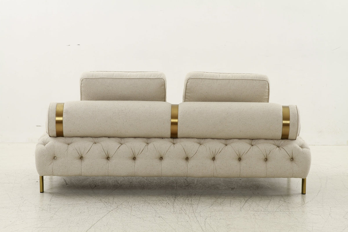 Tufting Beige 2 Seater Loveseat Sofas & Loveseats| Roots Furniture