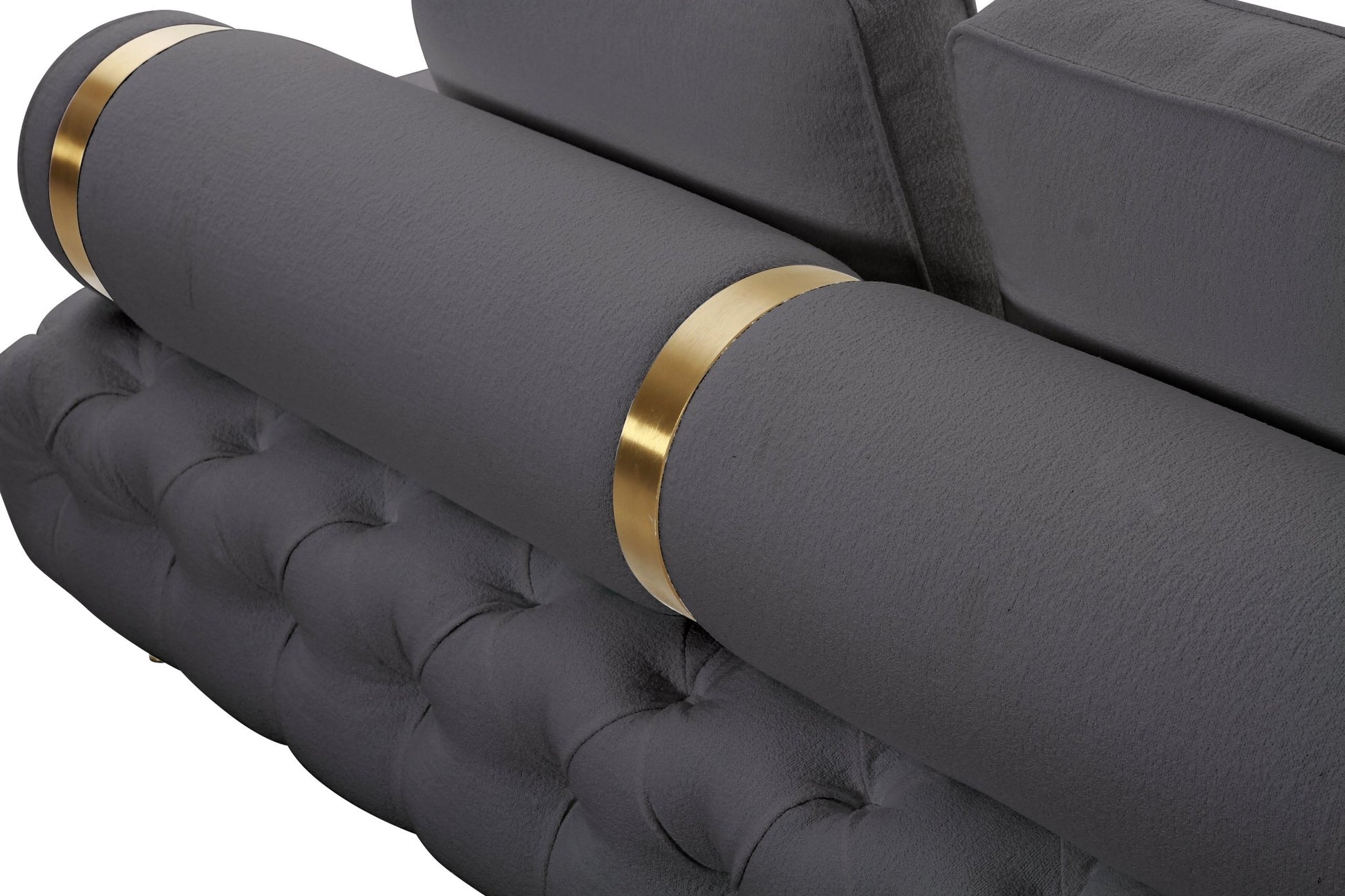 Tufting Dark Grey 3 Seater Sofa Sofas & Loveseats| Roots Furniture