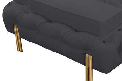 Tufting Dark Grey 3 Seater Sofa - Al Rugaib Furniture