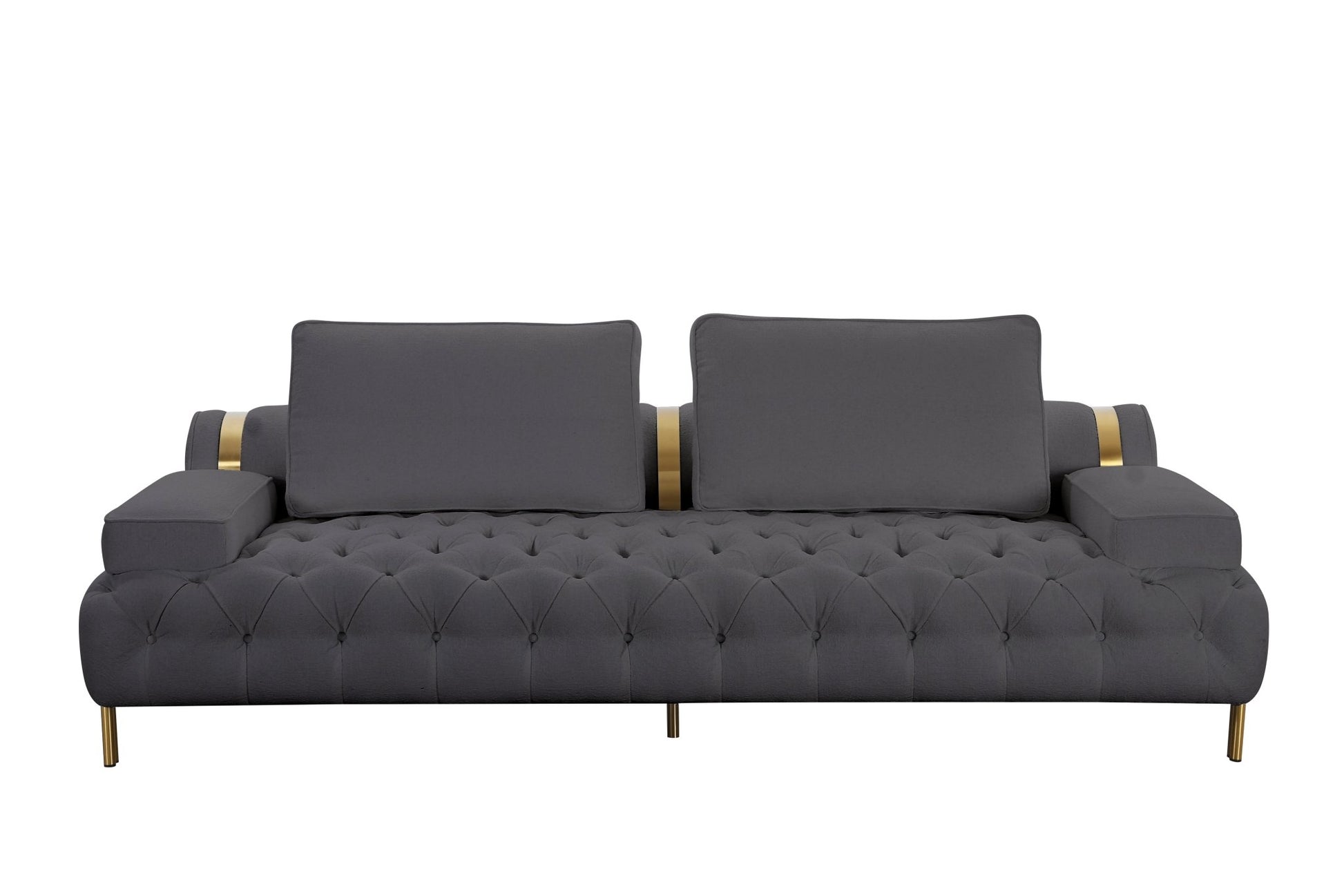 Tufting Dark Grey 3 Seater Sofa Sofas & Loveseats| Roots Furniture