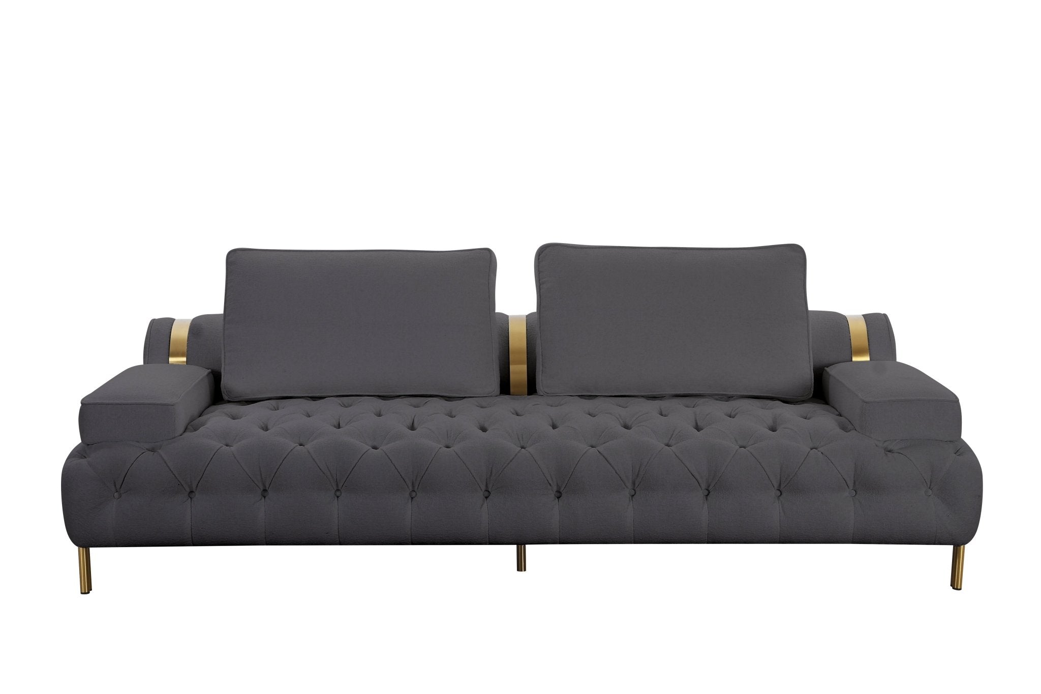 Tufting Dark Grey 3 Seater Sofa Sofas & Loveseats| Roots Furniture