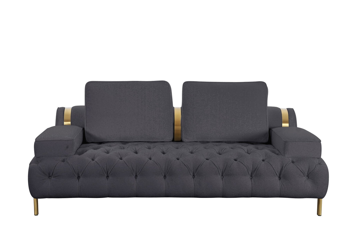 Tufting Dark Grey Loveseat Sofas & Loveseats| Roots Furniture