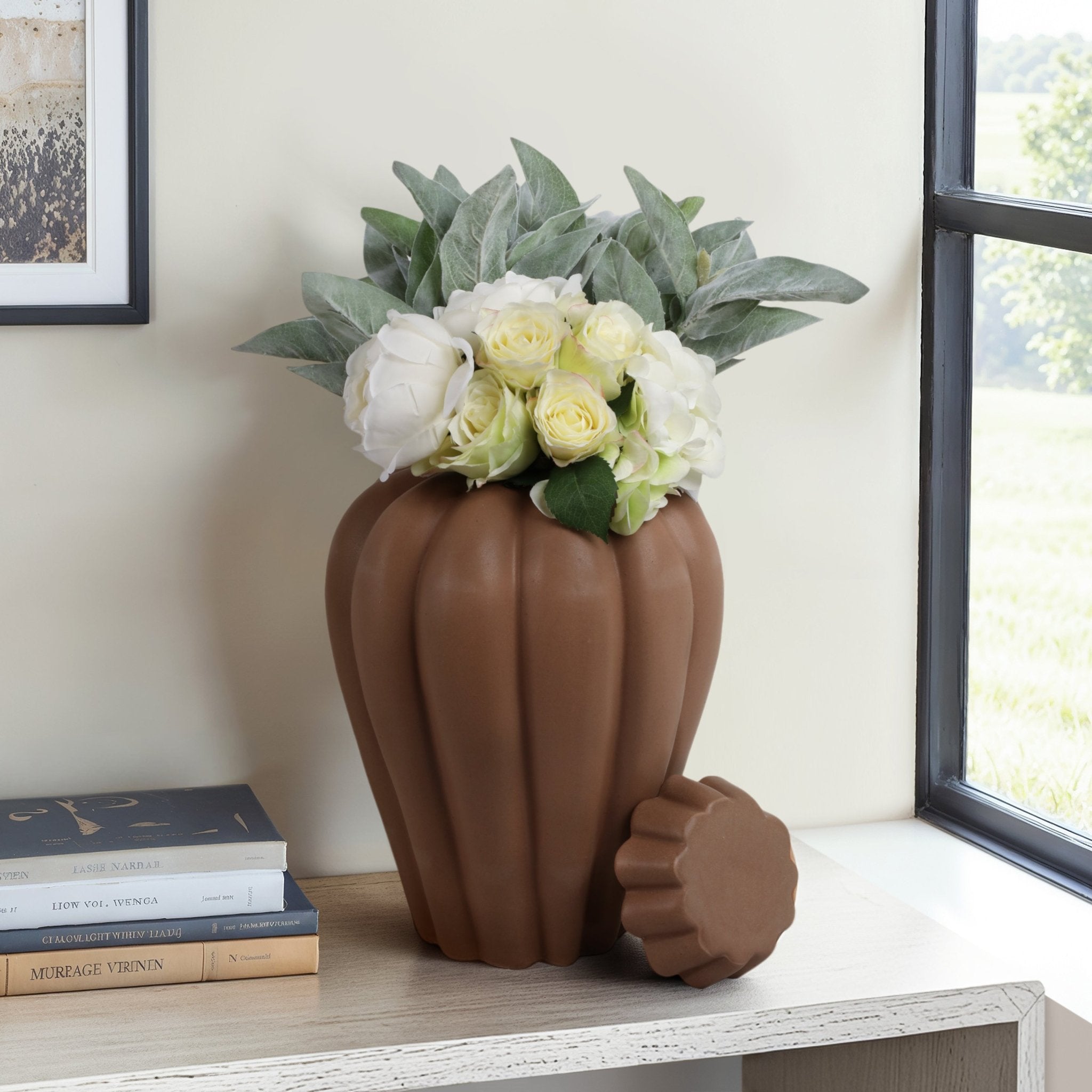 Tukwila Lidded Jar Vases and Jars| Sagebrook Home