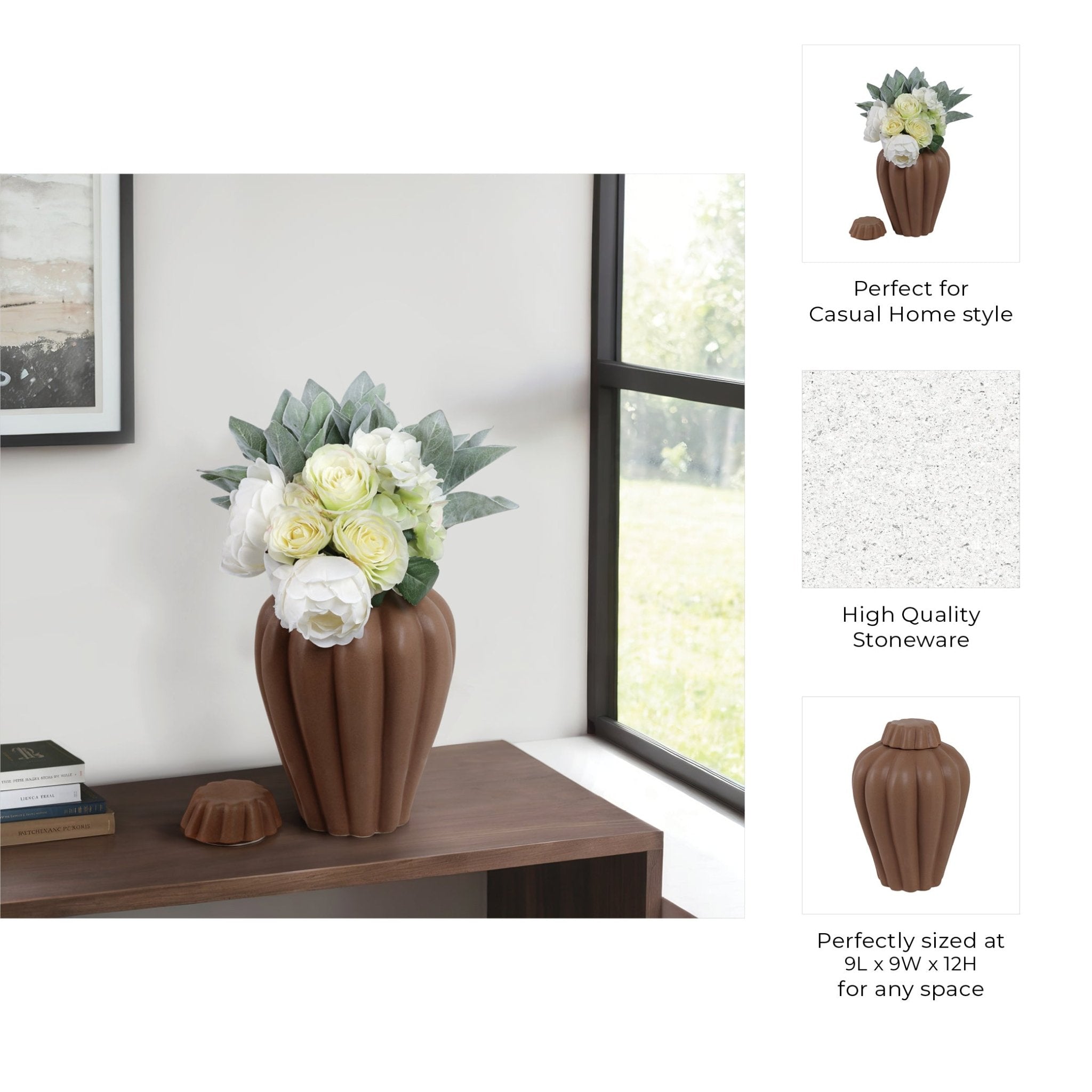 Tukwila Lidded Jar Vases and Jars| Sagebrook Home