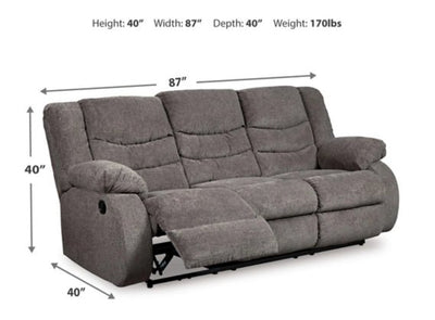 Tulen Reclining - SET in Gray - Al Rugaib Furniture