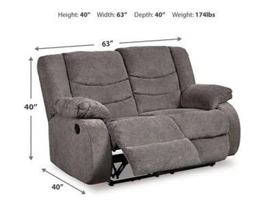 Tulen Reclining - SET in Gray - Al Rugaib Furniture