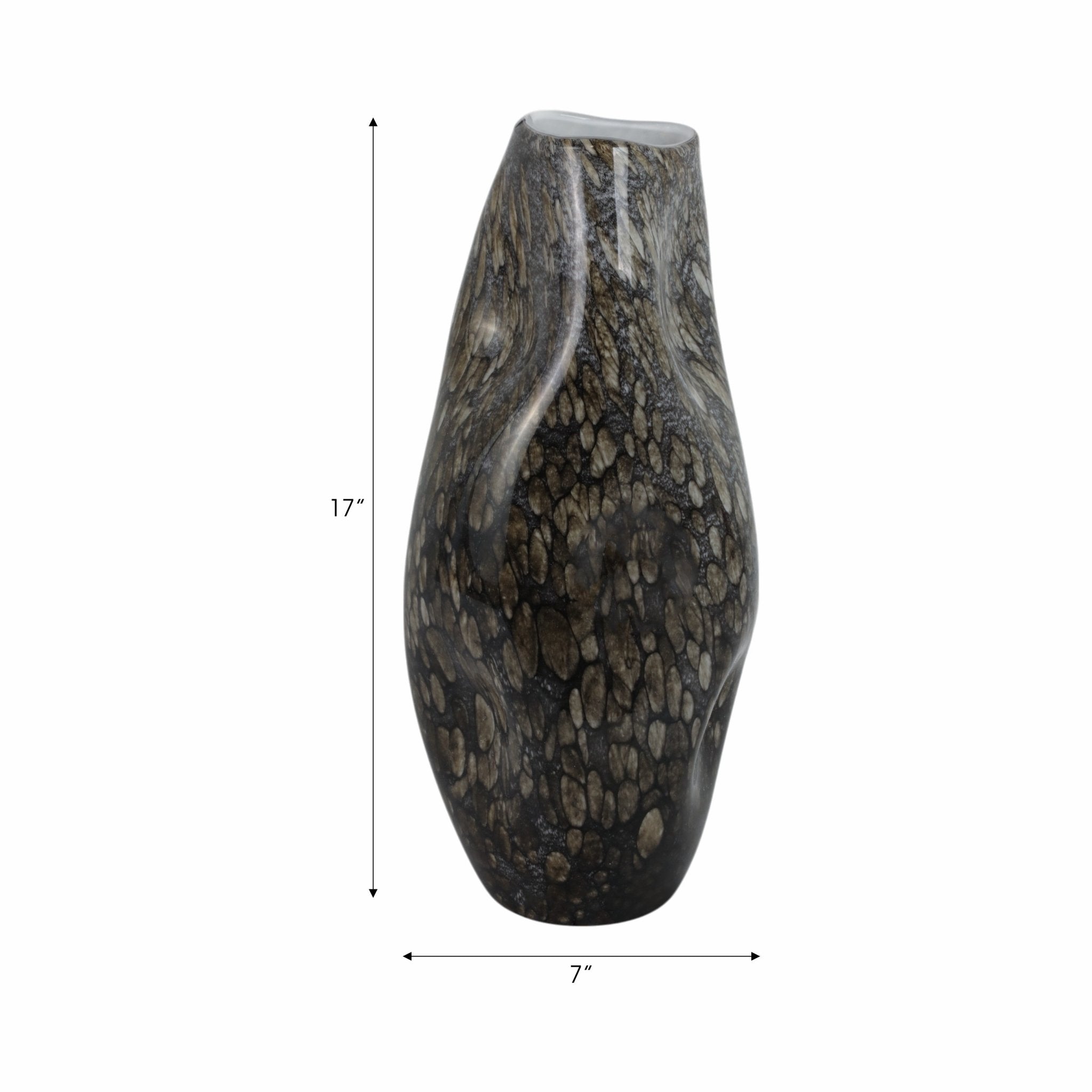 Tunis Speckled Glass Vase Vases and Jars| Sagebrook Home