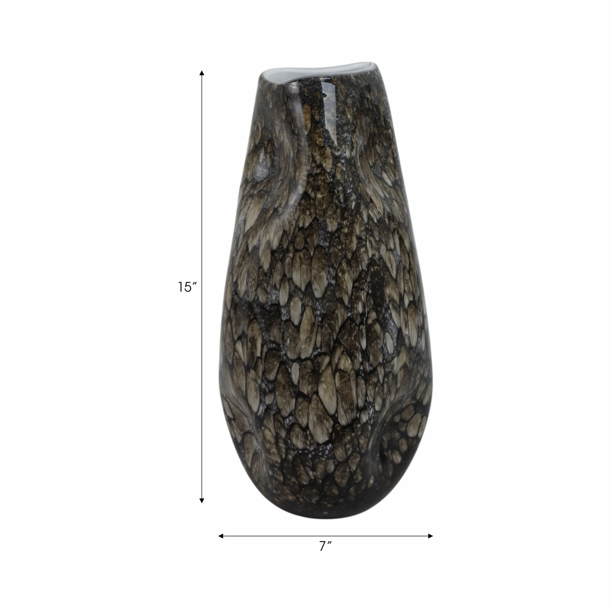 Tunis Speckled Glass Vase Vases and Jars| Sagebrook Home
