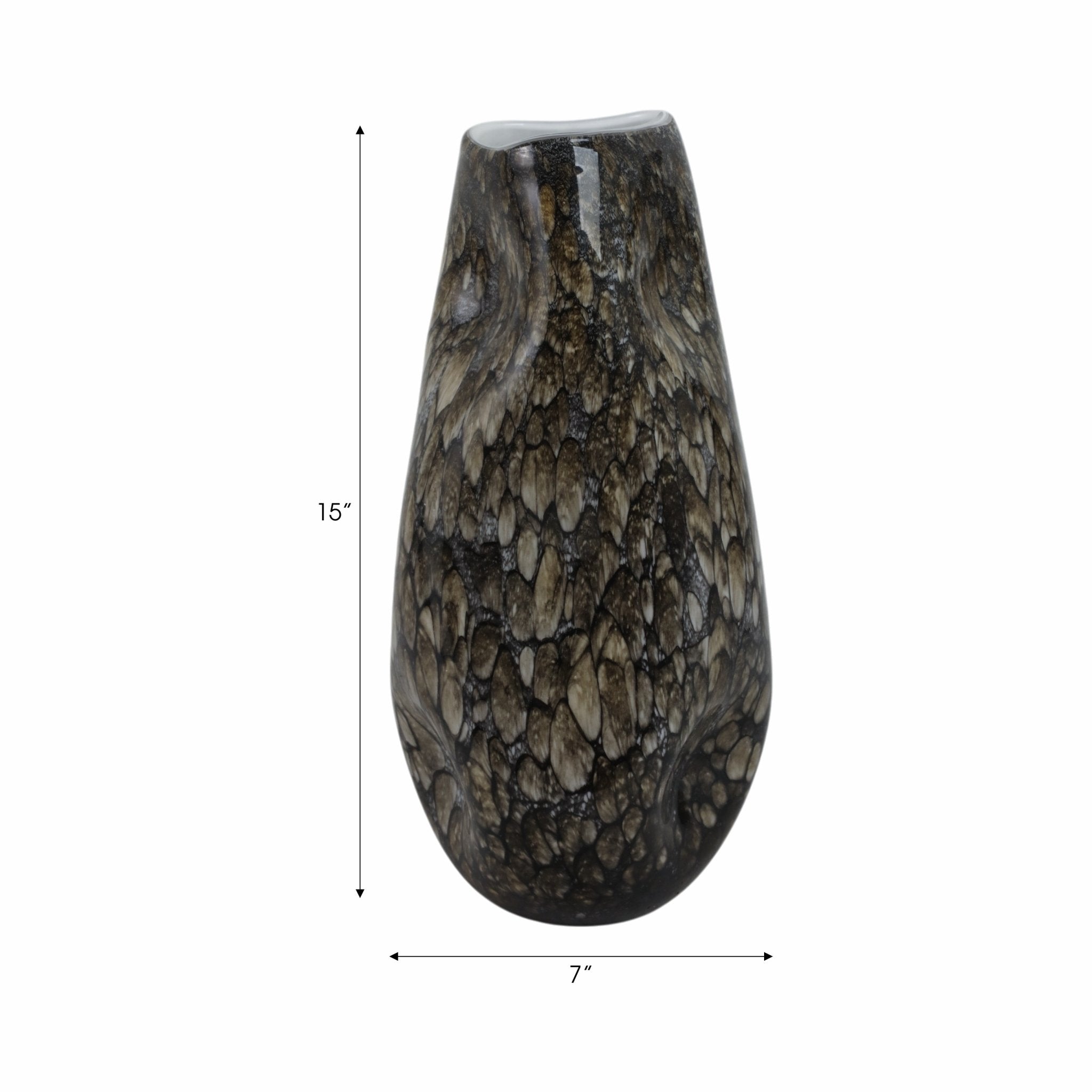 Tunis Speckled Glass Vase Vases and Jars| Sagebrook Home