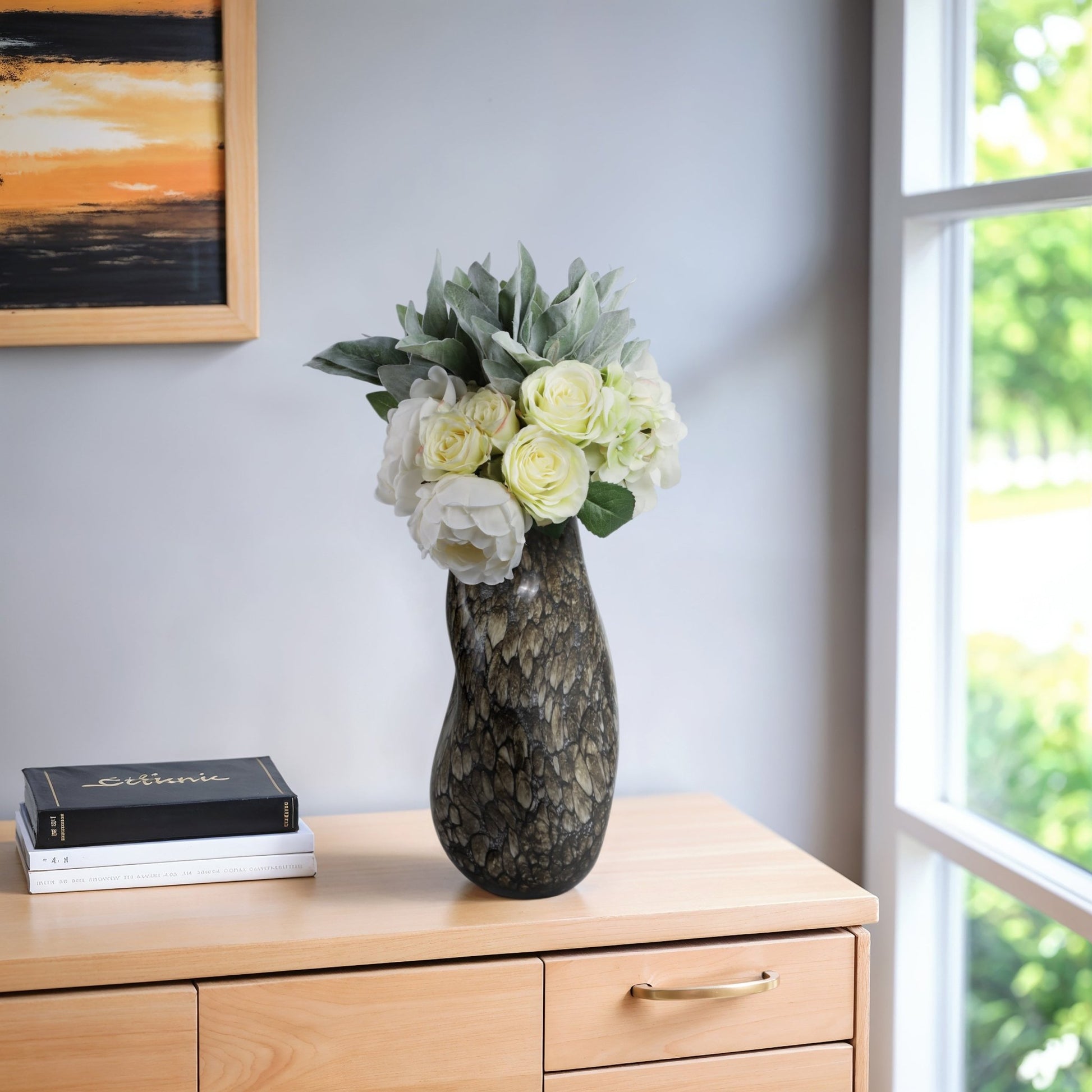 Tunis Speckled Glass Vase Vases and Jars| Sagebrook Home