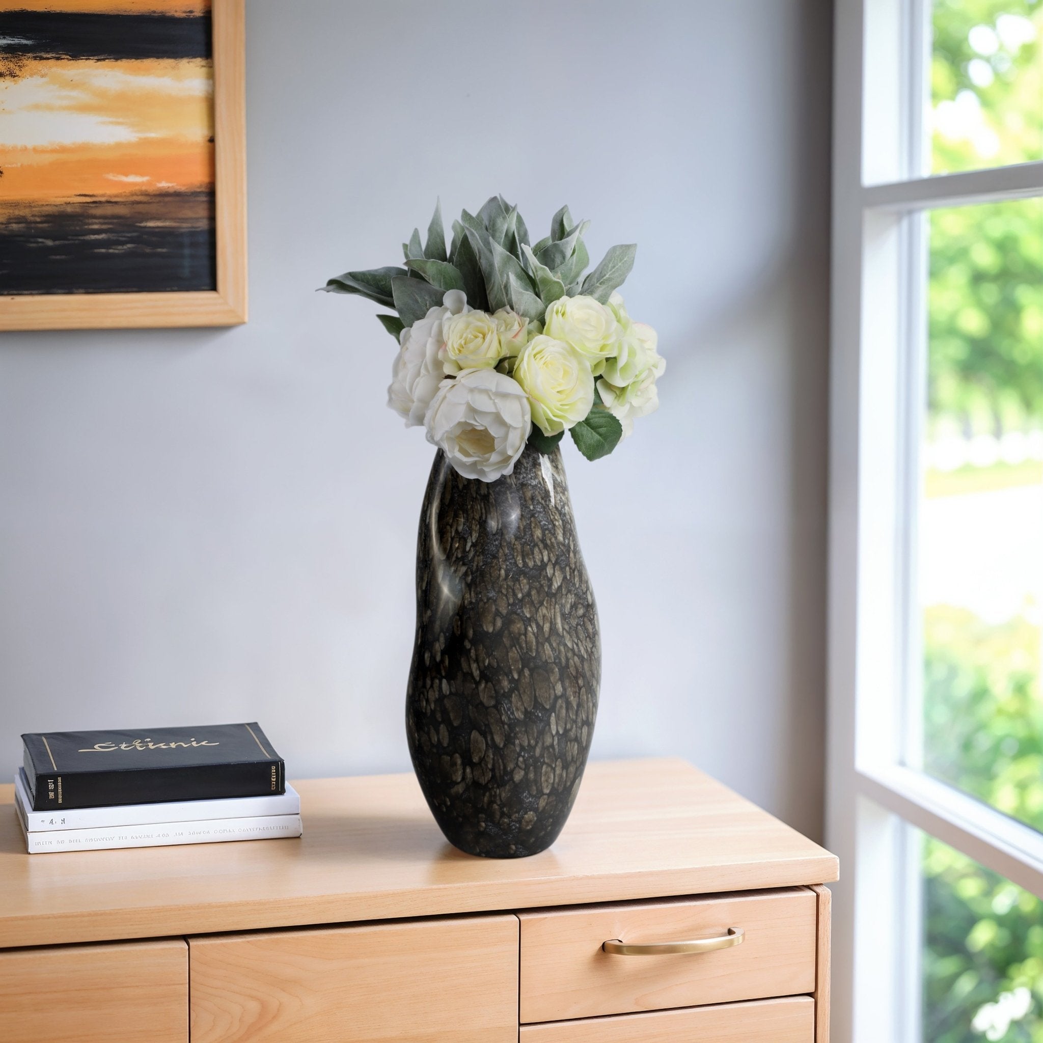 Tunis Speckled Glass Vase Vases and Jars| Sagebrook Home