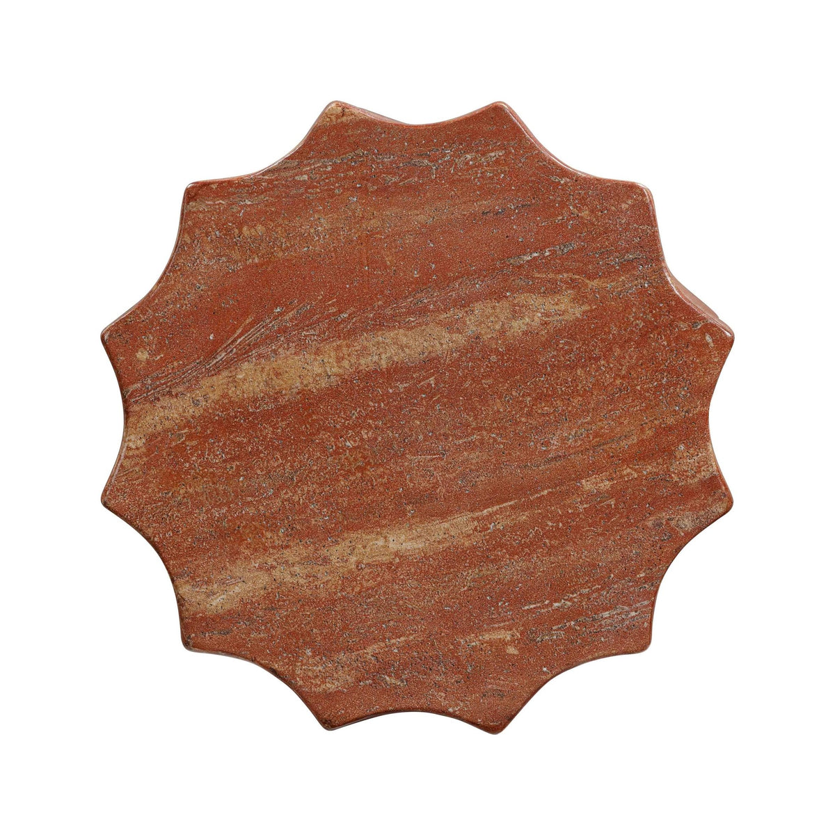 Turin Faux Red Sandstone Indoor / Outdoor Concrete Stool Consoles & Sideboards| TOV