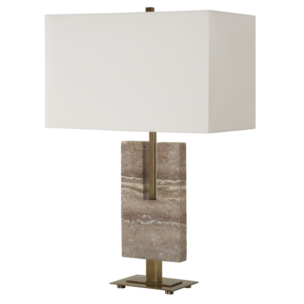 Turning Point Travertine Table Lamp Table Lamps| Uttermost