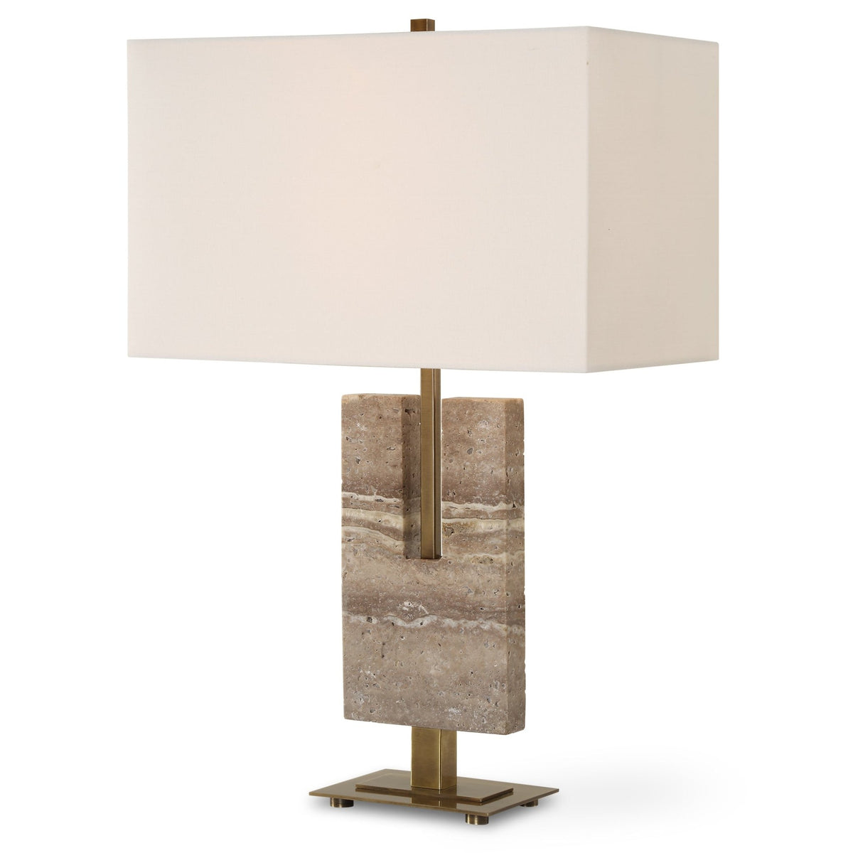 Turning Point Travertine Table Lamp Table Lamps| Uttermost