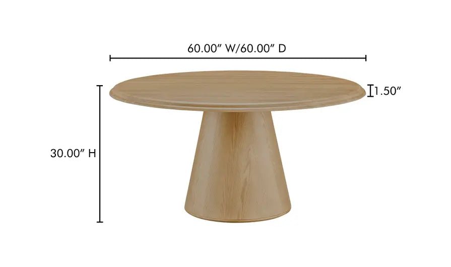 Tutto Dining Table Natural Dining Tables| Moe's Home
