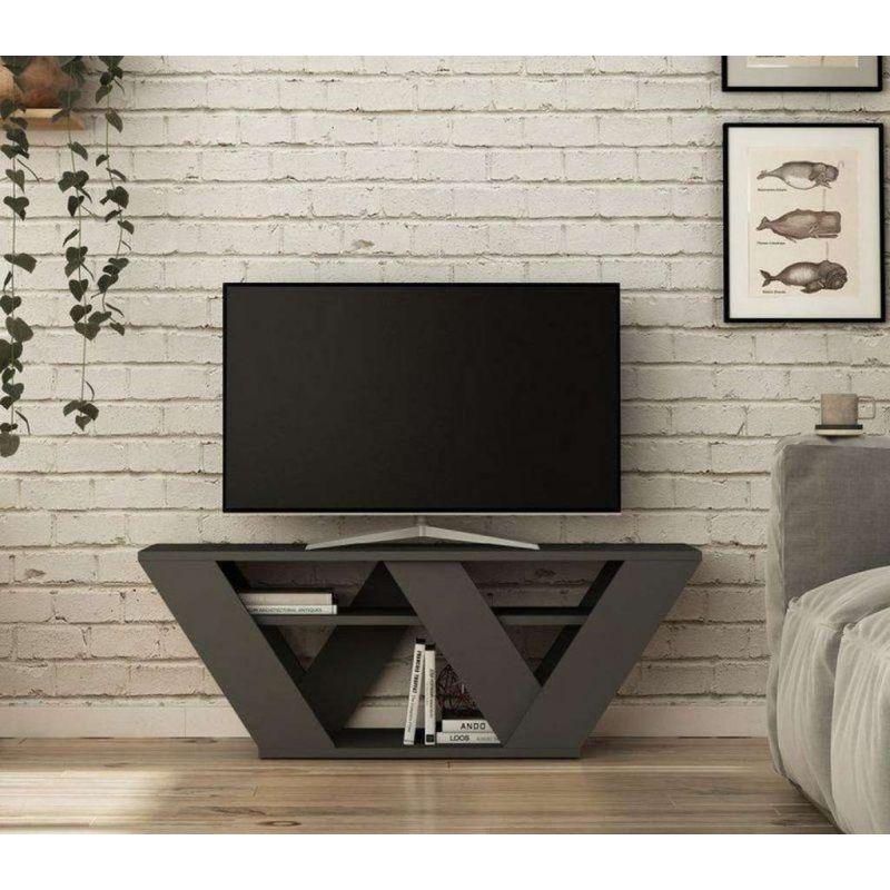 TV Unit With Sleek and Contemporary Entertainment Center By Alhome - Black TV Units| Alhome