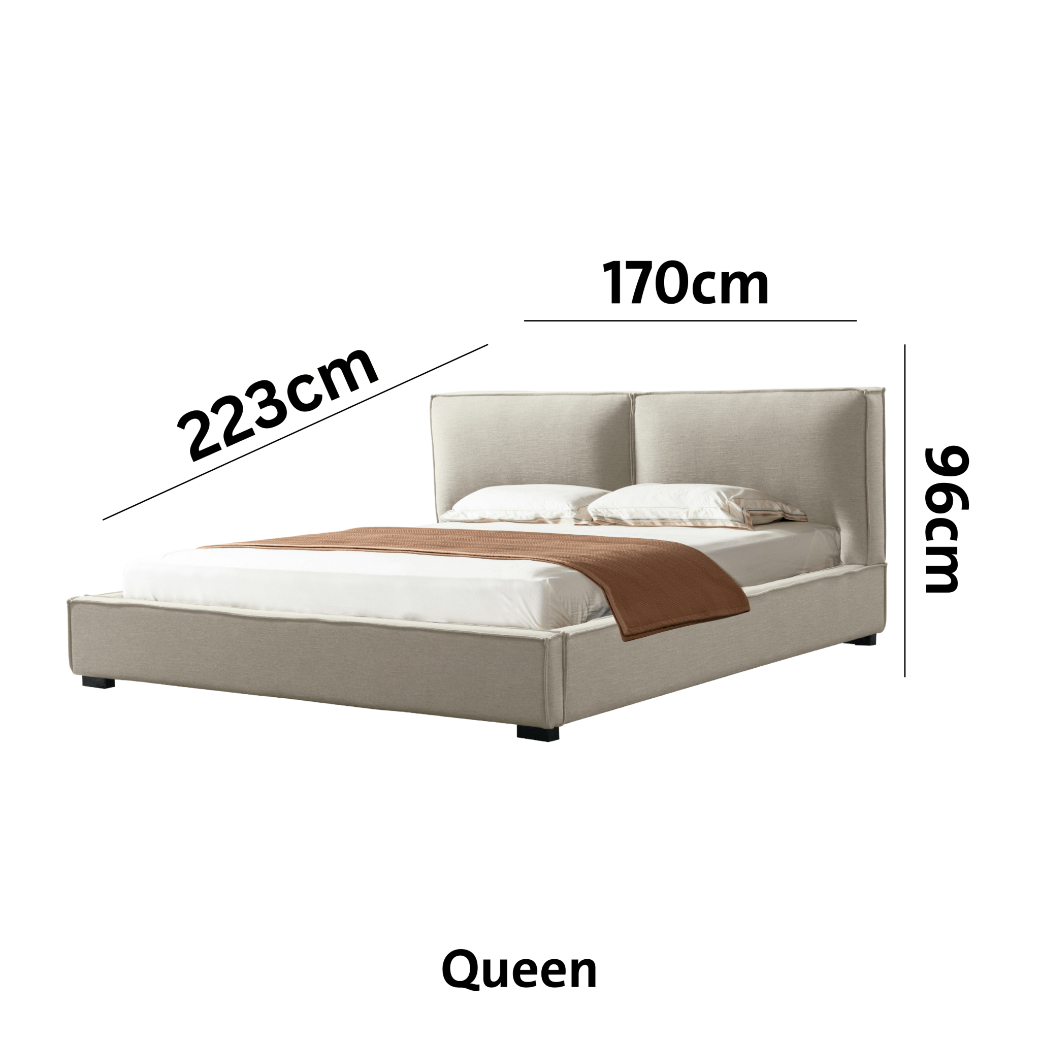 Twilight Tranquility Beige (King/Queen) Beds| Roots Furniture