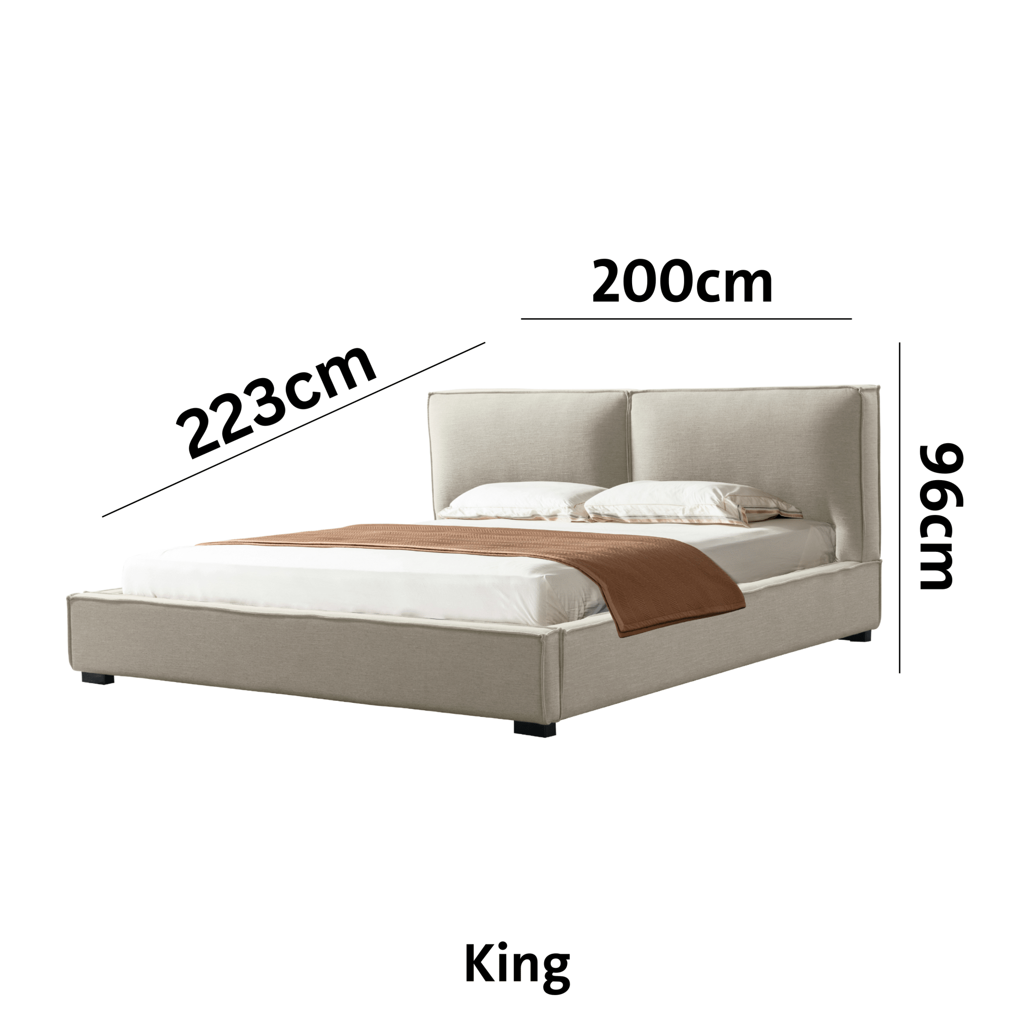 Twilight Tranquility Beige (King/Queen) Beds| Roots Furniture