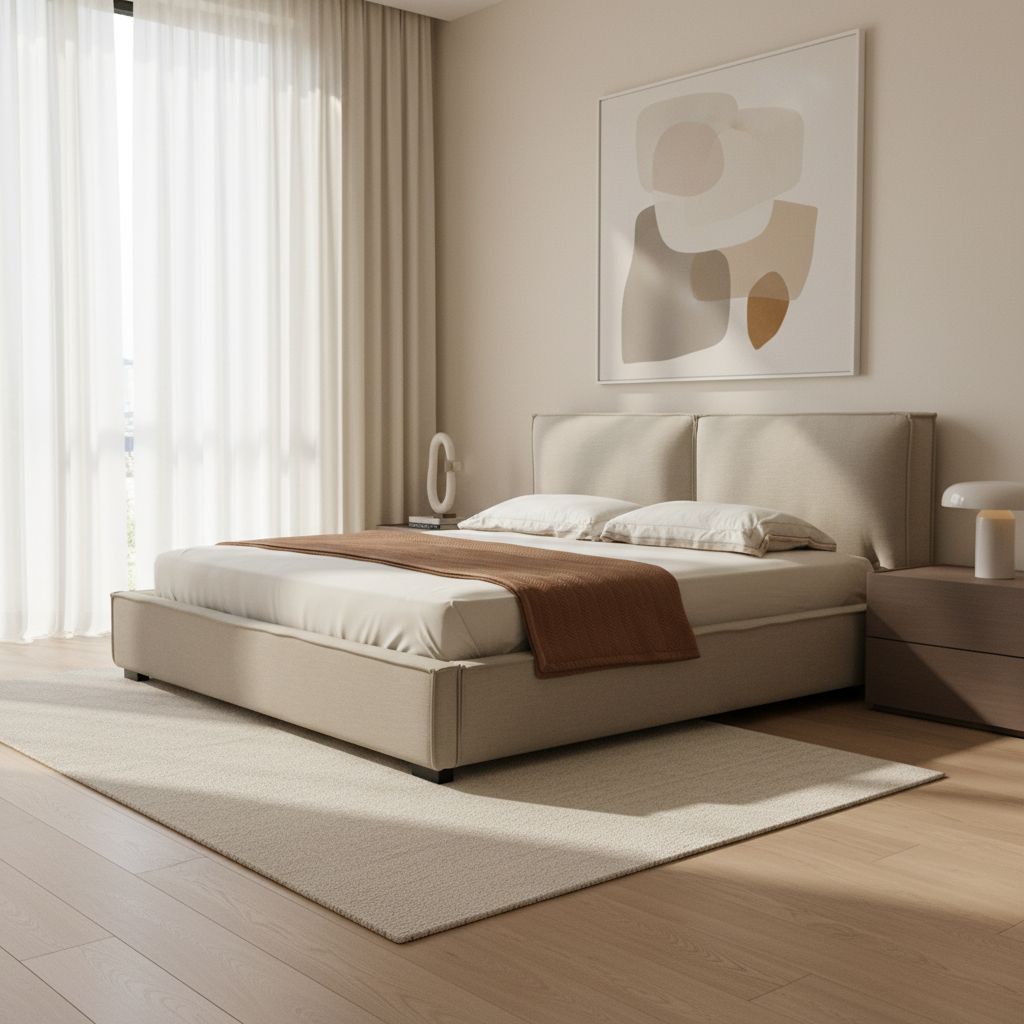 Twilight Tranquility Beige (King/Queen) Beds| Roots Furniture