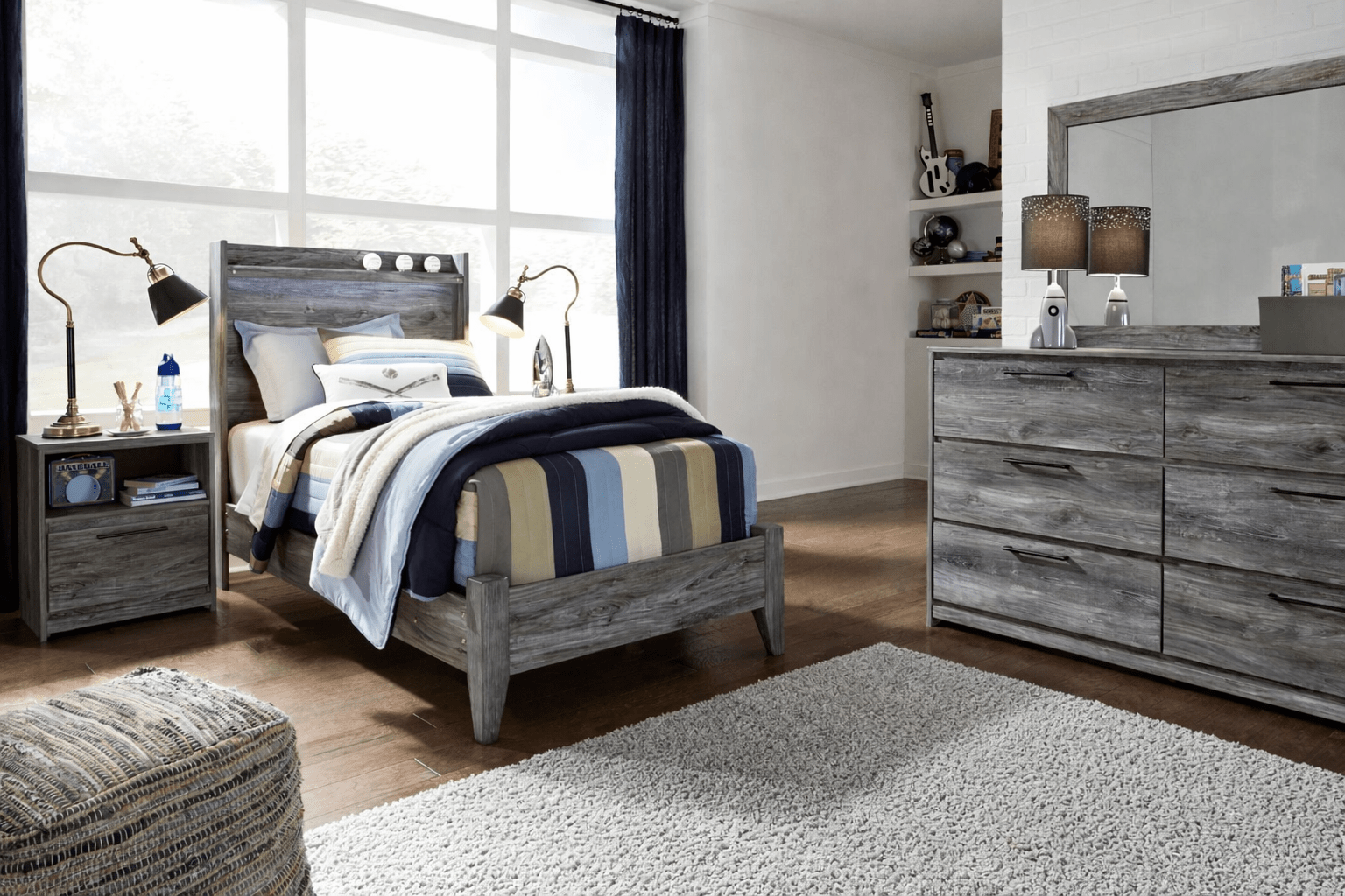 Twin Bedroom No Chest Kid Beds| Ashley Homestore
