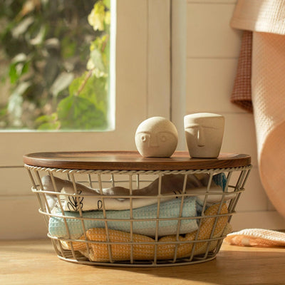 Twine Wire Basket (Taper) - Al Rugaib Furniture