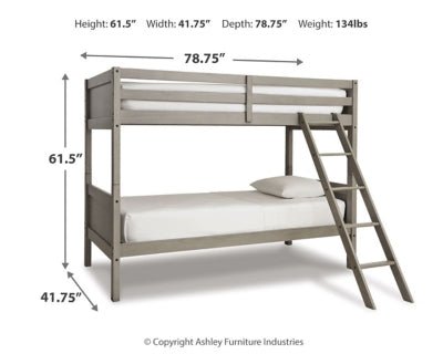 Twin/Twin Bunk Bed w/Ladder - Al Rugaib Furniture