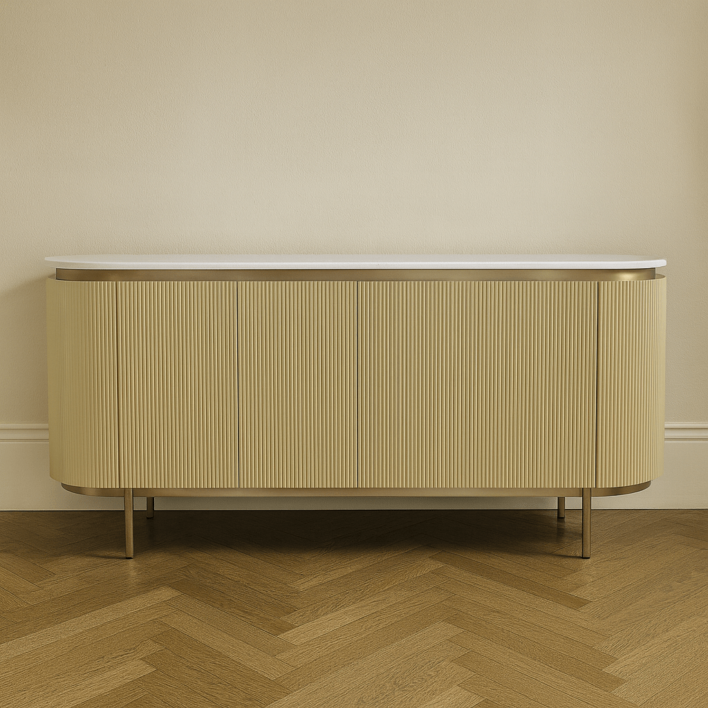 Twirl Wave Brown Sideboard Table Consoles & Sideboards| Roots Furniture